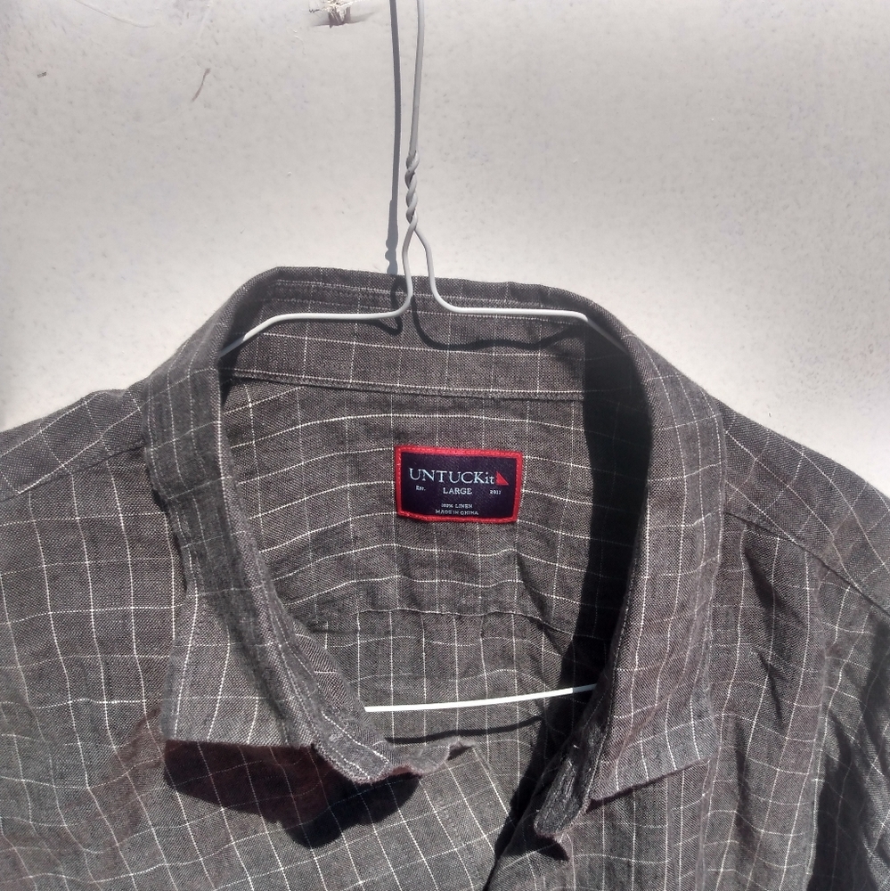 UNtuckit Linen Large Long Sleeves